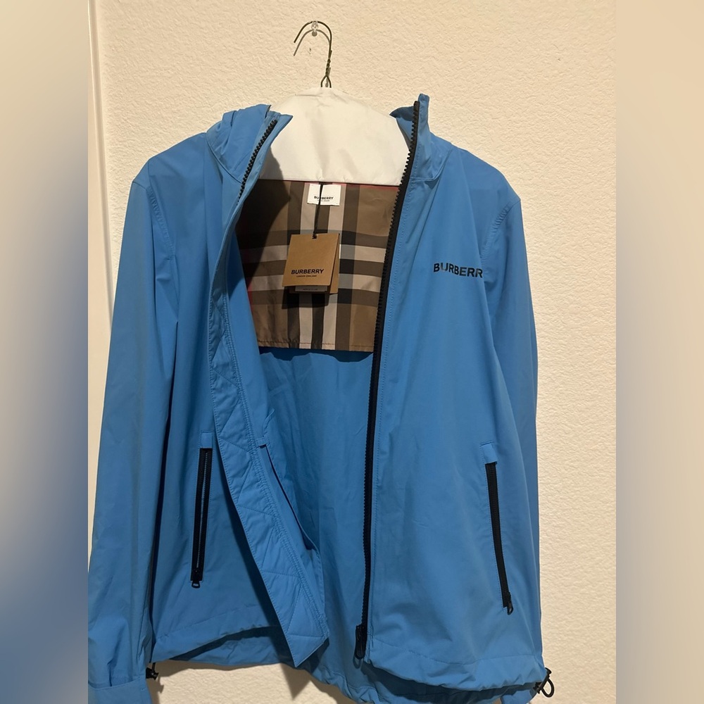 Burberry Men's Vibrant Blue Windbreaker